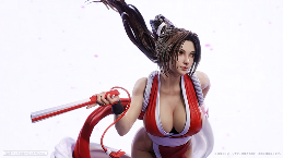 《拳皇98》版不知火舞最新雕像公开 性感无双背部压力巨大