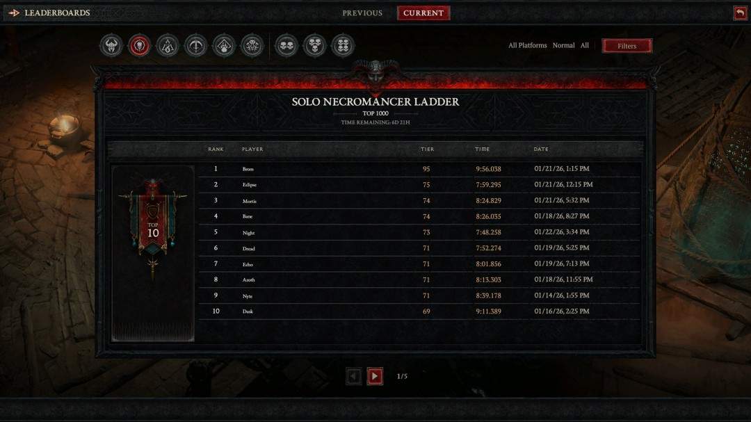 《暗黑破坏神4》魔域高塔模式与天梯榜BETA版本上线