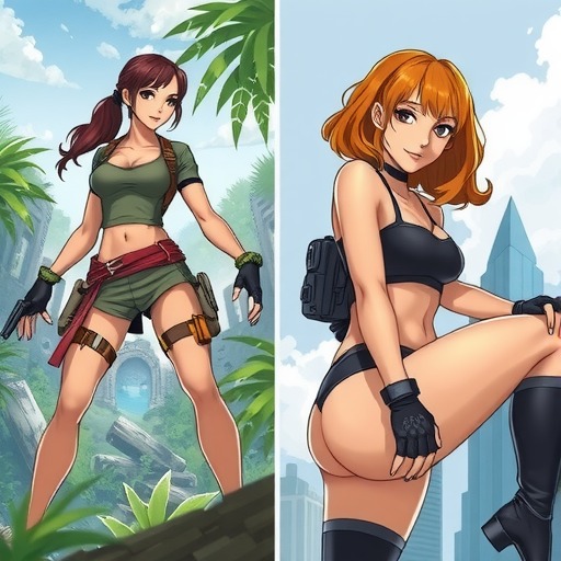 《古墓丽影》劳拉与当代女角色对比：身材变化太大了！(图2)