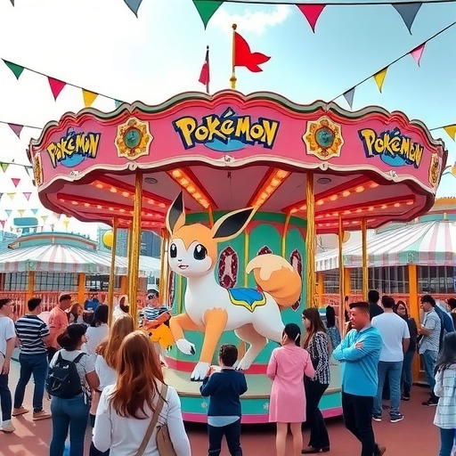 东京宝可梦乐园公开首个设施实体照 伊布旋转木马来了(图3)