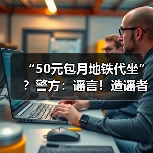 “50元包月地铁代坐”？警方：谣言！造谣者已被查处（图2）
