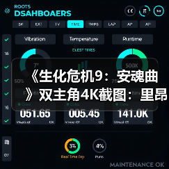 《生化危机9：安魂曲》双主角4K截图：里昂电锯穿膛丧尸