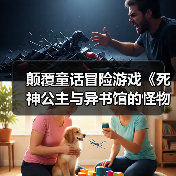 颠覆童话冒险游戏《死神公主与异书馆的怪物》即将发售，黑白色调绘本世界等你探索！（图1）